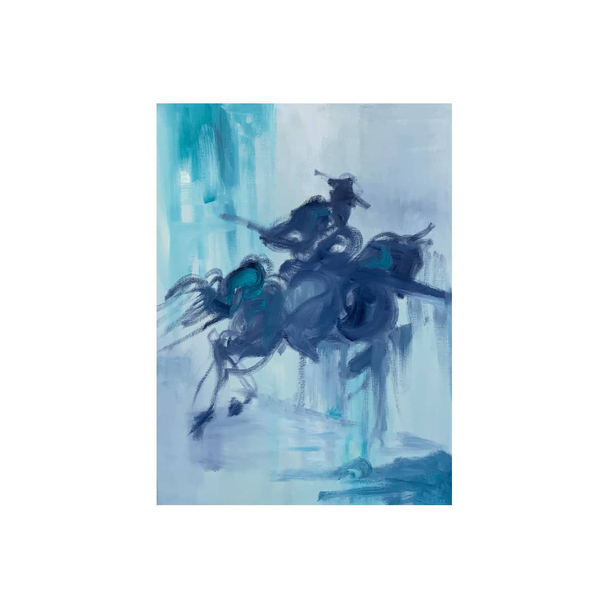 Man on horse